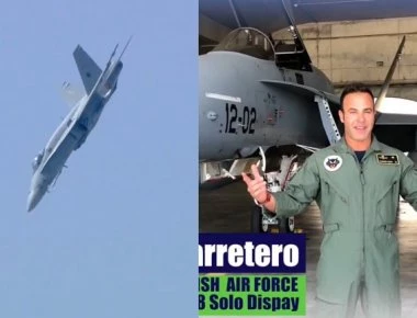 Για πρώτη φορά στην Ελλάδα το F-18 της Ισπανικής Πολεμικής Αεροπορίας (βίντεο)